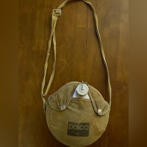 Palco Tan Crossbody Vintage Canteen Canvas